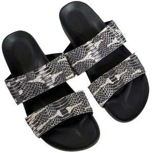 Vince Orion Python Leather Sandals